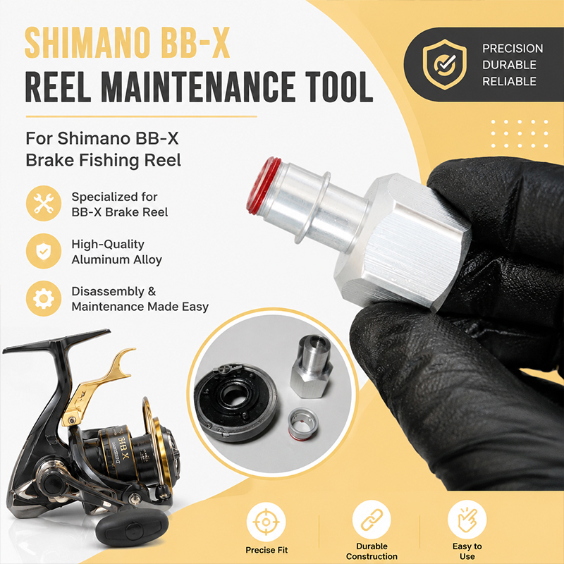 Reel Repair Kit - Geïntegreerd reparatie-demontagegereedschap van aluminiumlegering voor Shimano