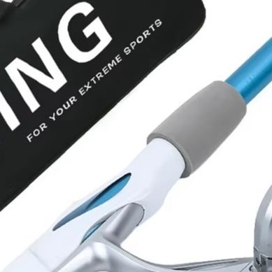 Blauw-witte 1,8m hengelset met - Reel Bag recensie en prijs